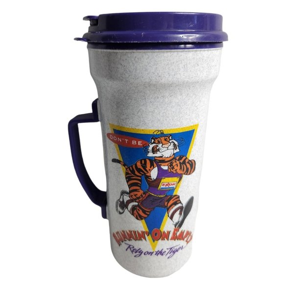 Vintage EXXON Traveler Tiger Coffee Mug Car Mug Running On Empty - Picture 2 of 7